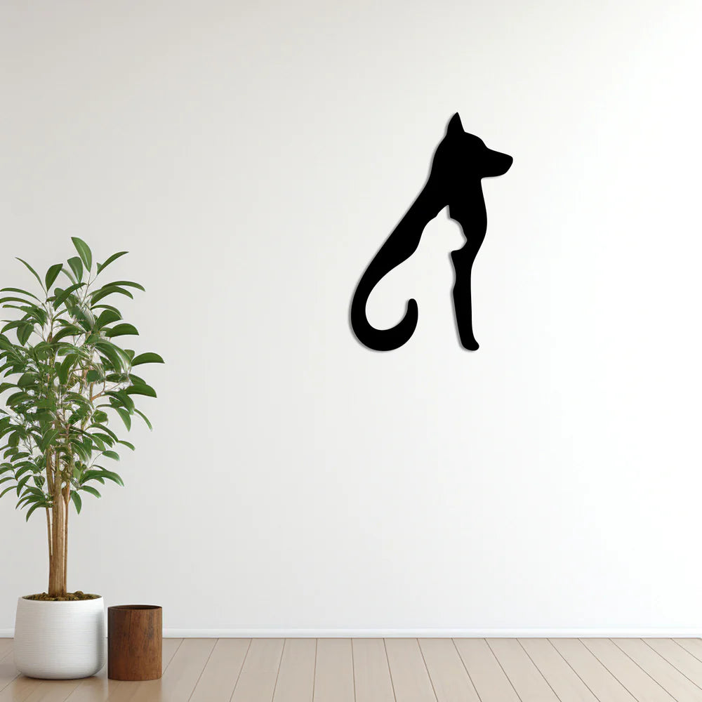 Kedi Köpek Silületi Ahşap Dekorasyon