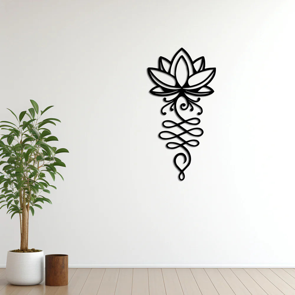 Lotus Çiçeği Ahşap Dekorasyon
