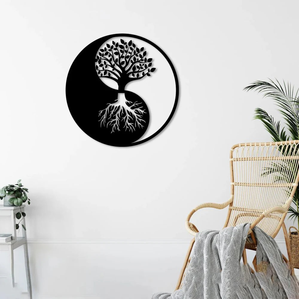 Ying Yang Ahşap Dekorasyon