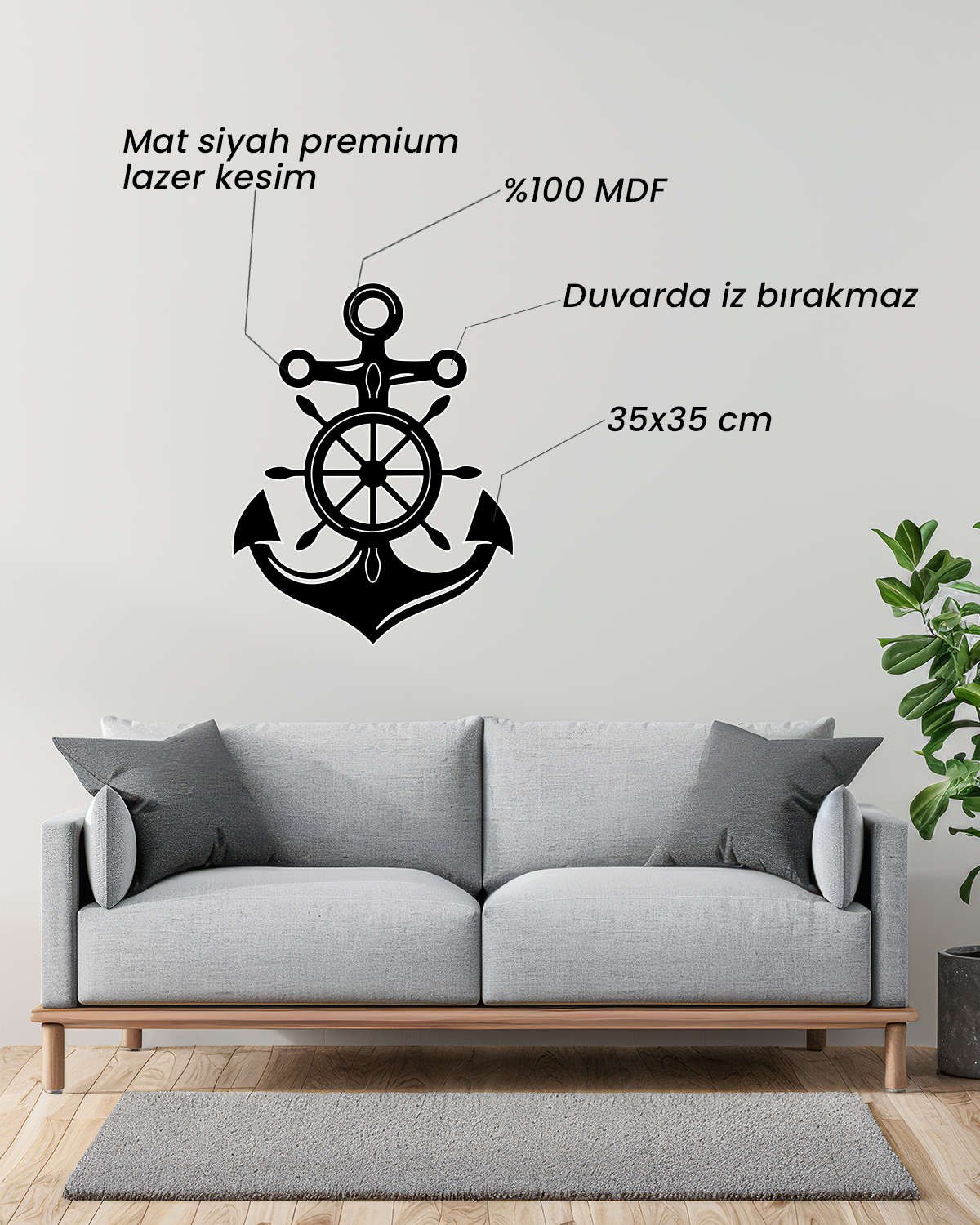 Dümen Tasarım Duvar Dekoru