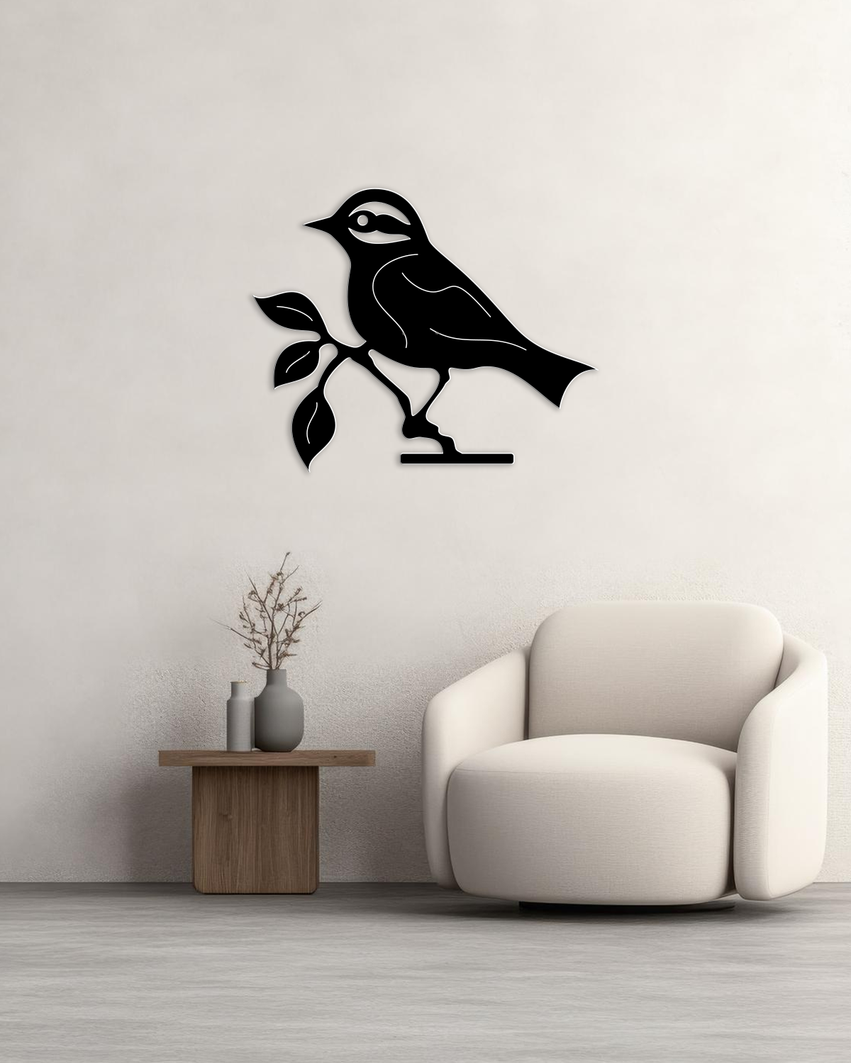 Minimal Kuş Silüeti Duvar Dekoru