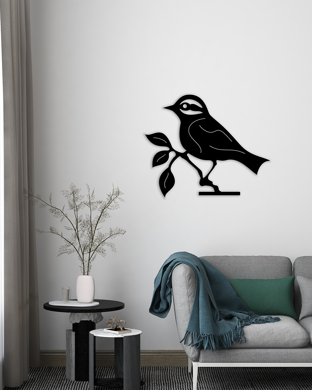 Minimal Kuş Silüeti Duvar Dekoru